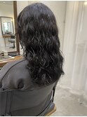 ロングのミックスパーマ