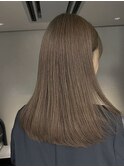 ブリーチなし透明感ベージュカラー