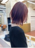 ブリーチなしダブルカラー明るめブラウンベージ20代30代40代ボブ