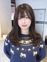 アルバム 池袋(ALBUM)&nbsp;ロング顔周りレイヤーおくれ毛前髪カット美髪_F0650