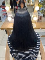 クレア本厚木(CREA) 黒染めカラー+とぅるさらコアミートリートメント