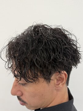 ビカムメンズヘアー 栄店(become men's hair) 時短セット!縦落ちセンターパート/名古屋栄メンズパーマ