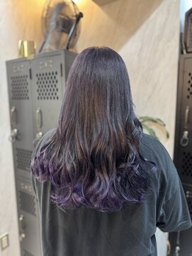 ヴァイス 渋谷店(VAICE) ダークラベンダー/裾カラー/ラベンダー