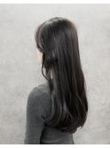艶ロング×チャコールグレージュ