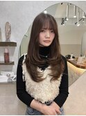 【艶髪】ロングレイヤーブラウン*美髪