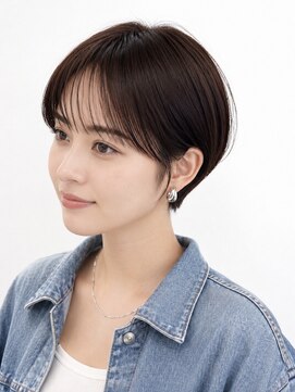 ウィールール 札幌店(WE RULE) 20代30代40代50代 耳掛け丸みショートボブ 上品印象