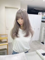 チェレ ブラン 堺東店(Chere brun) グレージュ×ハイレイヤーロング×ハッシュレイヤー