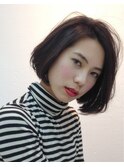 サイドパートニュアンスボブ【HAIR rosettar 銀座】