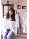 ameri 柏 くせ毛風パーマ×シースルーバング