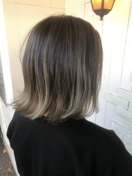 アムレヘアー(amule hair) 【amule hair】オリージュボブ×バレイヤージュブリーチなし