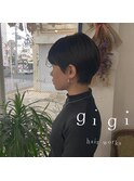 レザーカット×ショート