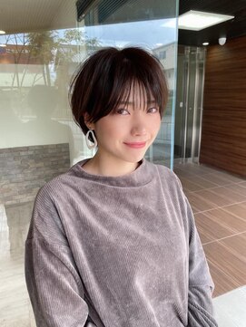 ヘアメイク シュシュ(Hair make chou chou) 小顔ショートパーマ黒髪ハイライトカラー30代40代奈良大和八木