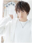 ラフさと重さを演出★束感メンズショートC