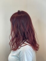 ケシキ ヘアメイク(kesiki HAIR MAKE) ミディアムボブのハイトーンピンク
