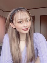 ヘアアンドメイク サファイア 豊橋店(ヘア&メイク SAPPHIRE)&nbsp;#シースルーバング#エクステ#インナー#ベージュ#グレージュ