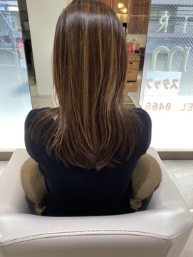 ヘアアンドネイルイミュン(Hair&Nail immune) 大人ストレートロング　30代40代50代　藤沢　カラーで髪質改善