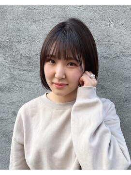 スイート ヘアデザイン(Suite HAIR DESIGN) 《Suite》ミニボブ　ラベンダーアッシュ