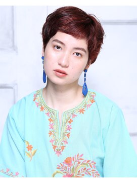 クラッチ ユニ(CLUTCH uni) 大人可愛い20代30代40代小顔チェリーブラウン 短め前髪B1