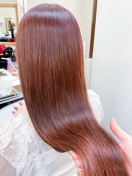 ミシェリー(misherry) 酸性ストレート韓国風艶々ロングココアベージュイルミナカラー