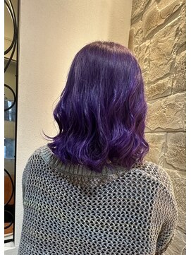 マイノリティー(Minority Produced By TOPHAIR) ロングボブ×ラベンダーカラー