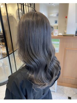 プアメリア 名古屋(Puamelia) トリートメント ブリーチなしダブルカラー 前髪縮毛矯正