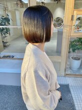 モカヘアー(mocha hair) ミニボブ/シースルーバング/艶感/トリートメント/前髪カット