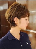 ショートヘア　小顔カット　ボブ　大人　30代40代　表参道　青山