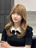【伸ばしかけの方オススメ】似合わせ前髪カット＋透明感カラー