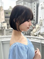 シー バイ ロンド 新宿(Sea by Lond)&nbsp;ミディアムレイヤーカット×ダークアッシュ[似合わせ/レイヤー]