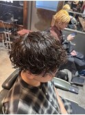 マッシュツイストスパイラル無造作スパイラルパーマ
