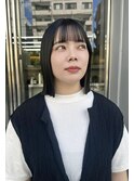 イヤリングカラー/隠せるハイトーン/パツッとボブ