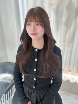 ボタン テンジン(VOTAN tenjin) [votanふうか]ラベンダーグレージュ/顔周り/天神韓国ヘア