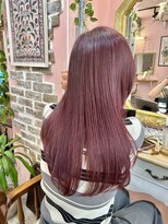 ヤード 藤沢(YARD)&nbsp;ブリーチ無しダブルカラー×ボルドー【藤沢駅/藤沢】