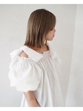 ロマリア 渋谷 渋谷宮益坂(Lomalia) 乾かすだけでキマる髪/馴染むハイトーン外ハネボブ