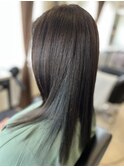 【インナーカラーグリーン】M3D髪質改善メニュー