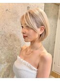 夏にピッタリ耳掛けショートボブ