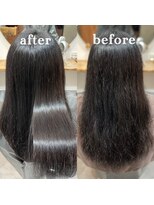 シア 新越谷店(SHEER)&nbsp;【kenta】髪質改善ストレートビフォーアフター