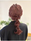 編み下ろしヘア*結婚式お呼ばれヘアセット*