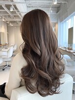 ブロッサム ひばりヶ丘(Blossom)&nbsp;ブリーチなし春色ココアブラウン◎韓国風くびれ巻き小顔ヘア