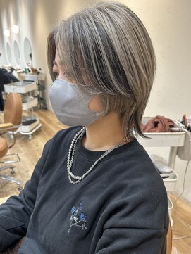 ヘアポケット スタイル店(HAIR POCKET) シルバーベージュ☆ブロックローライト