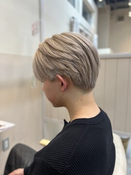 シダ(sida) メンズホワイトベージュカラー