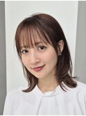 表参道レイヤーボブ髪質改善ニュアンスカラーアッシュグレー30代