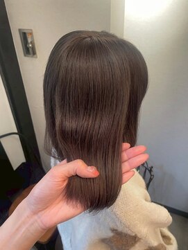 エイム ヘア リンク 長津田店(eim hair rink) グレージュブラウン/ボブ/小顔効果/若見え【長津田/髪質改善】