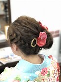 編み込みcuteアレンジ