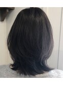 lea☆オーガニックカラーカーキグレージュミディアムボブ☆