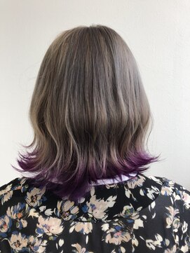 フォルテ 島田店 すそカラー ×パープルベージュ