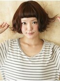 無邪気な甘さを与えるマッシュボブ★ミックスパーマ★【池袋】