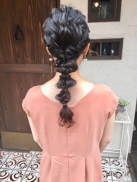 ヘアーメイク アフィーノ(hair make affino) 編みおろし