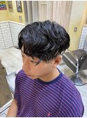 フェードカット スパイラルセンターパーマ【GROOMER/S TOKYO】