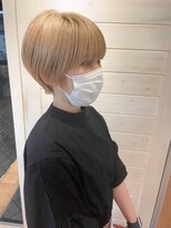 オーシャン(Ocean)&nbsp;［OCEAN　Hair&Life]シースルーバング/ミニボブ/ミントアッシュ